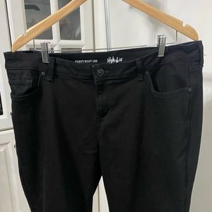 Black Bootcut Jeans